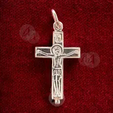 Silver screw cross necklace - Jewelry στο Athonian.gr