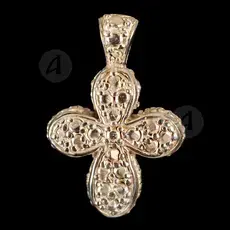 Mount Athos Silver Cross Necklace T5 - Jewelry στο Athonian.gr