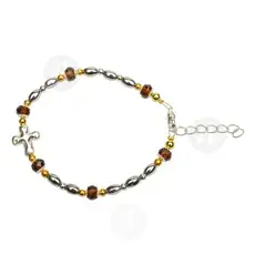 Bracelet with Clasp and Semi-Precious Stones (SBRO) - Jewelry στο Athonian.gr