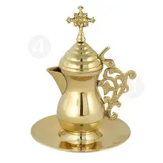 Zeon Bronze with Lid (7751G) - Ecclesiastical Utensils στο Athonian.gr
