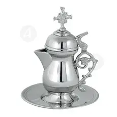 Zeon Nickel-plated with Lid (7751n) - Ecclesiastical Utensils στο Athonian.gr