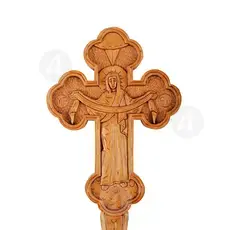 Wood Carved Blessing Cross (BLE-1707) - Handiwork στο Athonian.gr