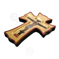 Wooden Wall Cross with the Crucifix (1712) - Handiwork στο Athonian.gr