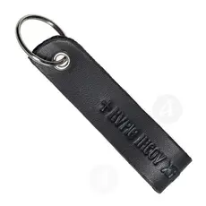 Mount Athos Black Leather Keyring - Handiwork στο Athonian.gr