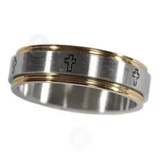 Δαχτυλίδι Τιτανίου με Σταυρό -  Κοσμήματα στο Athonian.gr