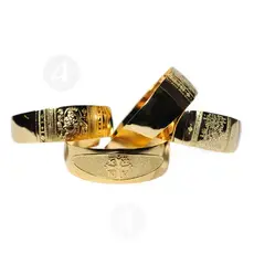 Gold Plated Engraved Bracelet ''Our Father'' - Jewelry στο Athonian.gr