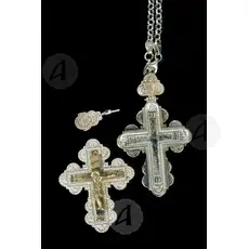 Silver Screw Cross Necklace - Jewelry στο Athonian.gr