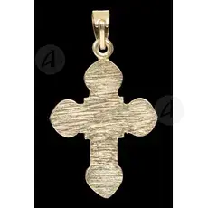 Silver Cross Necklace with Crucified Jesus Christ (61B) - Jewelry στο Athonian.gr