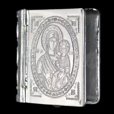 Silver Reliquary Virgin Mary Hodegetria (ODI) - Ecclesiastical Utensils στο Athonian.gr
