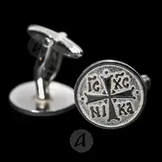 Silver Cufflinks IC XC NIKA (ICXR.S) - Jewelry στο Athonian.gr