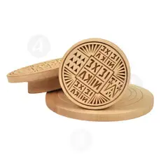 Wooden Stamp for Holy Bread Prosphora 13.5 cm - Handiwork στο Athonian.gr