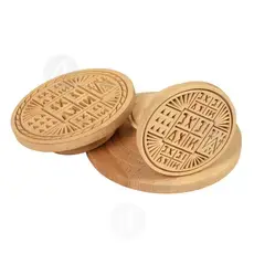 Wooden Stamp for Holy Bread Prosphora 10 cm - Handiwork στο Athonian.gr