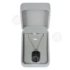 Steel Pendant with Chain & Prayer in English (TL04) - Jewelry στο Athonian.gr