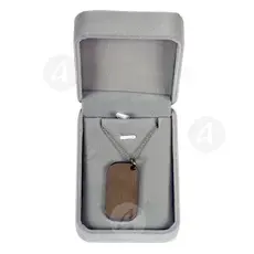 Steel Pendant with Chain & Prayer in English (TL09) - Jewelry στο Athonian.gr
