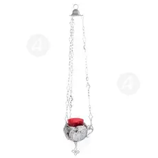 Hanging Vigil Lamp Nickel Plated (9894N) - Ecclesiastical Utensils στο Athonian.gr