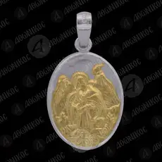 Ασημένιο Οβάλ Μενταγιόν Προφήτης Ηλίας (F29Β) -  Κοσμήματα στο Athonian.gr