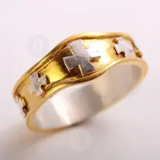 9 Τάγματα Αγγέλων - Επιχρυσωμένο Δαχτυλίδι (050513.GSIL) -  Κοσμήματα στο Athonian.gr