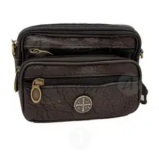 Mount Athos Leather Bag (8913-02) - Handiwork στο Athonian.gr