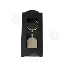 Silver Plated Keyring - Virgin Mary Axion Esti - Handiwork στο Athonian.gr