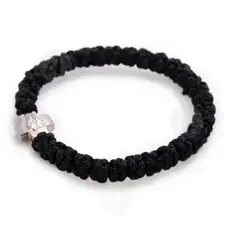 Black Prayer Rope 33 Knots with Cross (33003MA) - Prayer ropes στο Athonian.gr