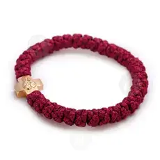 Coloured Prayer Ropes 33 Knots with Gold Cross (33000MA) - Prayer ropes στο Athonian.gr