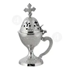 Οικιακό Θυμιατό Επινικελωμένο (78N) - Εκκλησιαστικά Σκεύη  στο Athonian.gr