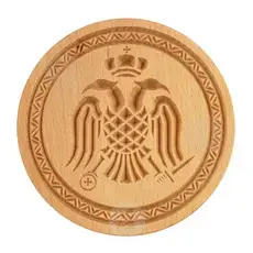 Wooden Stamp for Holy Bread Prosphora Byzantine Eagle 13.5cm - Handiwork στο Athonian.gr