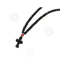 Μαύρο Μεταξωτό Κομποσχοίνι 100άρι Λεπτόκομπο (100MA-3) - Κομβοσχοίνια στο Athonian.gr