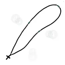 Μαύρο Μεταξωτό Κομποσχοίνι 200άρι (200MA) - Κομβοσχοίνια στο Athonian.gr