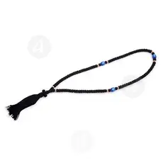 Μαύρο Μεταξωτό Κομποσχοίνι 100άρι με Φούντα (100MA-2) - Κομβοσχοίνια στο Athonian.gr