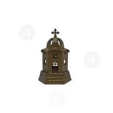 Home Table Metal Vigil Lamp "Church" 0201 - Ecclesiastical Utensils στο Athonian.gr