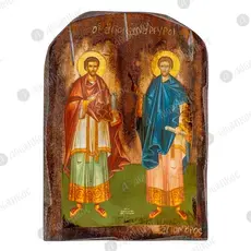 Saints Cosmas & Damian the Unmercenaries - Orthodox Icons στο Athonian.gr