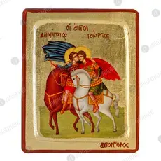 Saints Demetrius & George - Orthodox Icons στο Athonian.gr