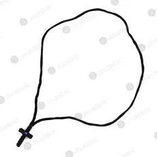 Mount Athos Knotted Black Neck Cross – Hermitage of 99 Holy Fathers - Monastic Handiwork στο Athonian.gr