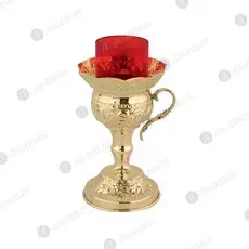 Home Table Vigil Lamp Bronze (9541B/15) - Ecclesiastical Utensils στο Athonian.gr