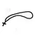 100 Knots Black Silk Prayer Rope with Cross (100MA-1) - Prayer ropes στο Athonian.gr