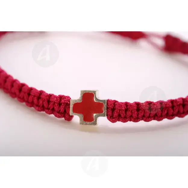 Macrame Bracelet with Cross (010405) - Jewelry στο Athonian.gr