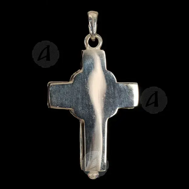 Silver Screw Cross Necklace 111 - Jewelry στο Athonian.gr