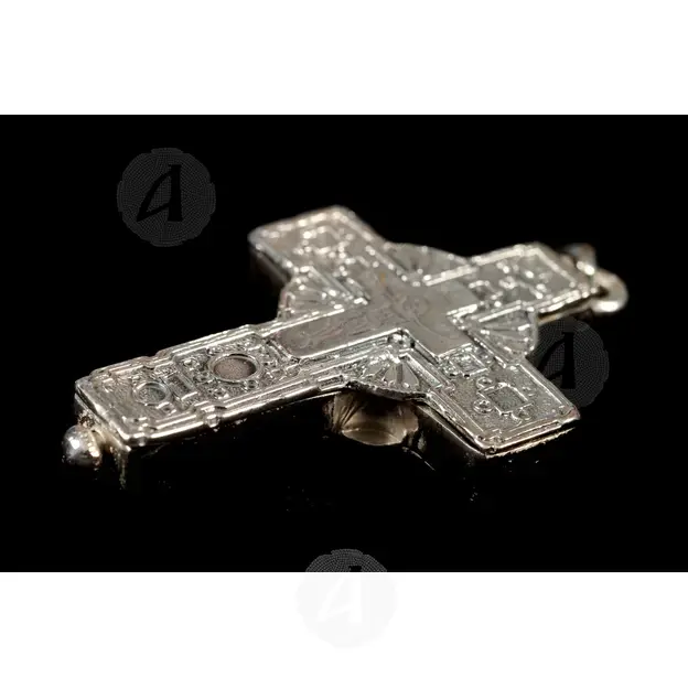 Ασημένιος Βιδωτός Σταυρός 925° με Μασίφ Χρυσό 14Κ -  Κοσμήματα στο Athonian.gr