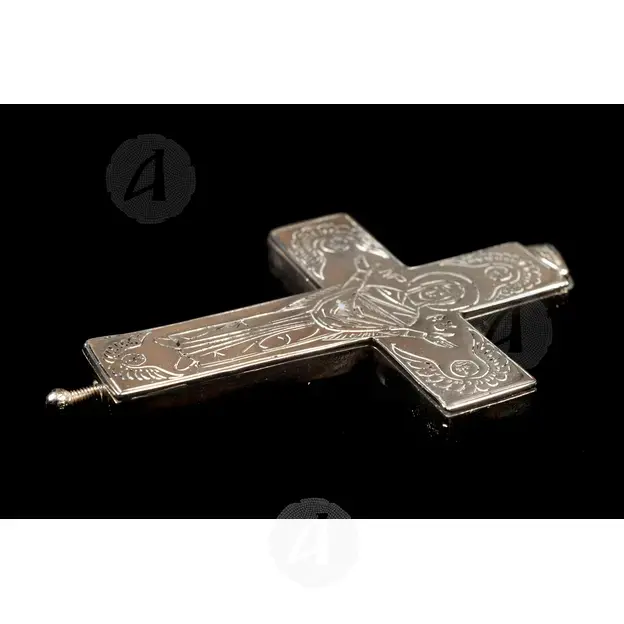 Ασημένιος Βιδωτός Σταυρός 925° με τον Εσταυρωμένο -  Κοσμήματα στο Athonian.gr