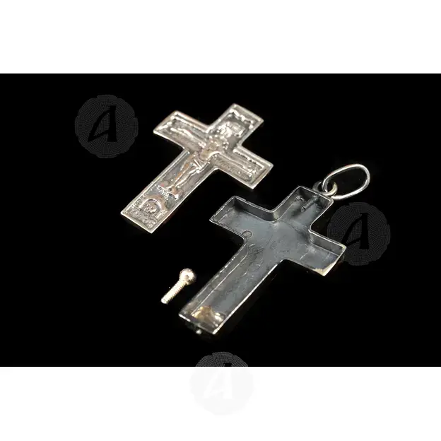 Silver Screw Cross Necklace 137 - Jewelry στο Athonian.gr