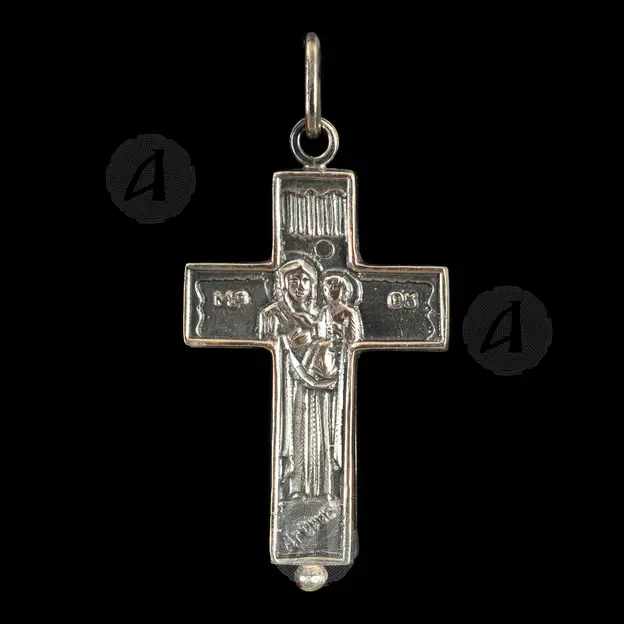 Silver Screw Cross Necklace 137 - Jewelry στο Athonian.gr
