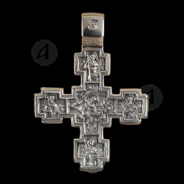 Silver cross necklace 141 - Jewelry στο Athonian.gr
