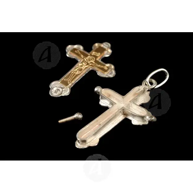 Silver Screw Cross Necklace 146 - Jewelry στο Athonian.gr