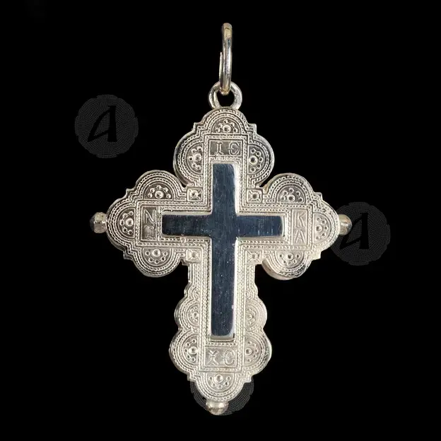 Silver Screw Cross Necklace 1 - Jewelry στο Athonian.gr