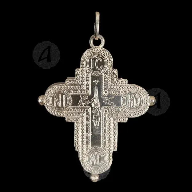 Silver Screw Cross Necklace 55 - Jewelry στο Athonian.gr