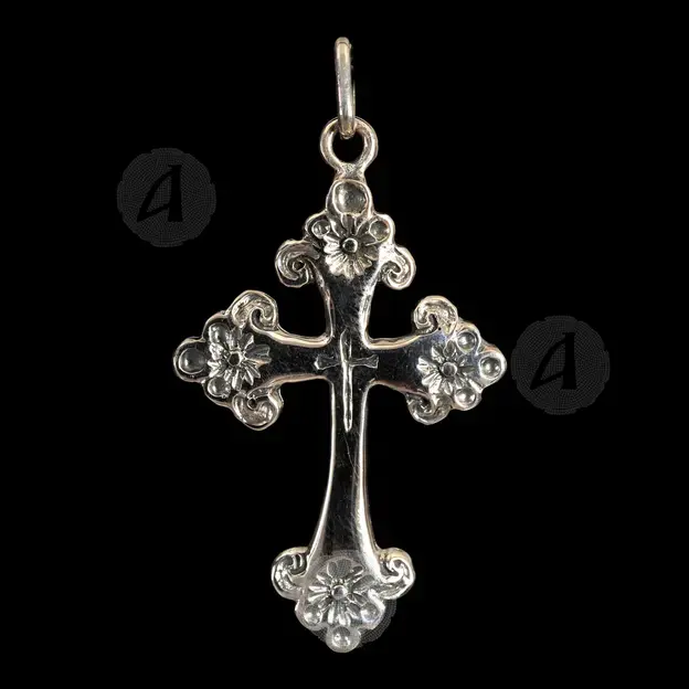 Mount Athos Silver Cross Necklace (77) - Jewelry στο Athonian.gr