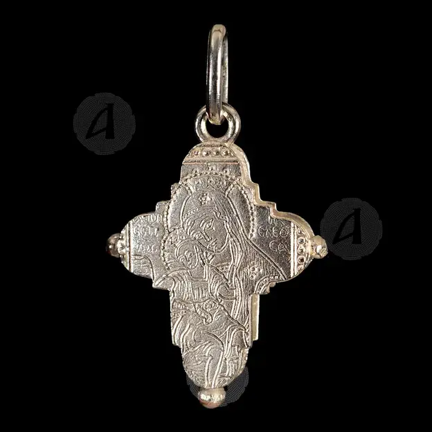 Silver Reliquary Cross Necklace 925° with Screw (7) - Jewelry στο Athonian.gr