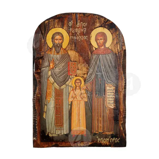 Saints Raphael, Nicholas and Irene - Orthodox Icons στο Athonian.gr