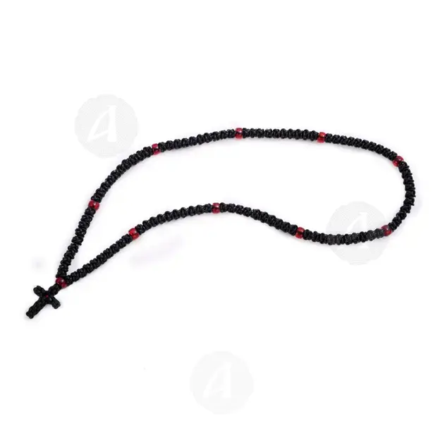 Leather Prayer Rope 100 Knots (BLAR-100) - Prayer ropes στο Athonian.gr